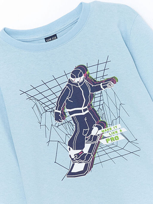 Bisiklet Yaka Erkek ?ocuk Ti??rt - Waikiki фото 2