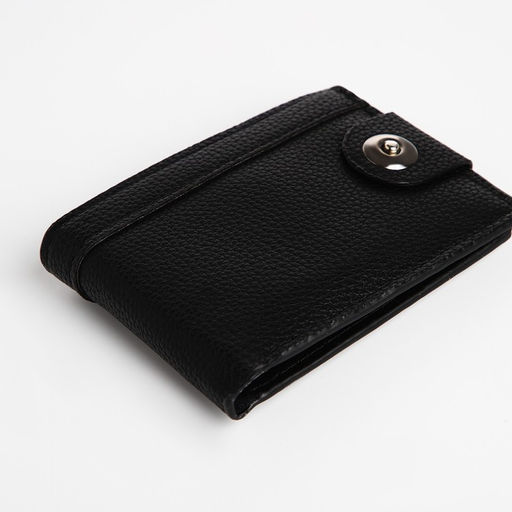 Портмоне мужское на магните, отдел для купюр, для карт, для монет, цвет чёрный - Simaland фото 4