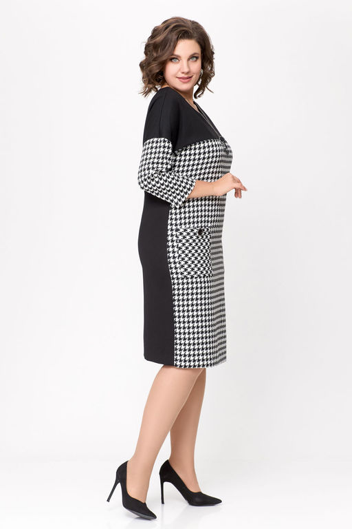 Блуза Swallow 803.2 черный+серебряный узор фото 997