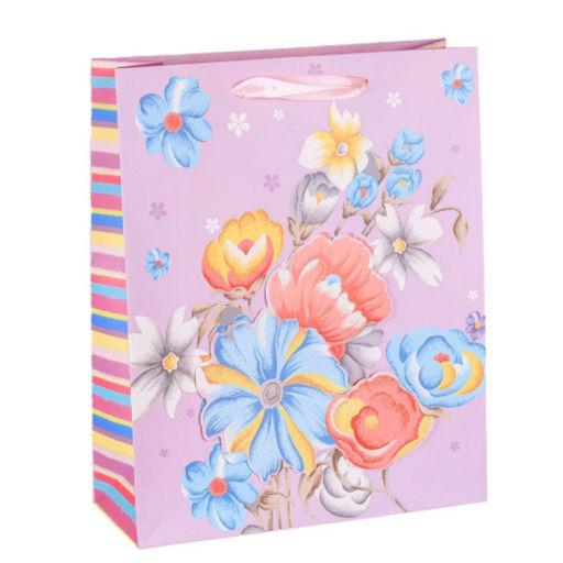 Цена за 12 шт. Пакет подарочный 23,5х19,5х8 / 8821S /уп 12/720/ (Голубой) - Галеонтрейд фото 3