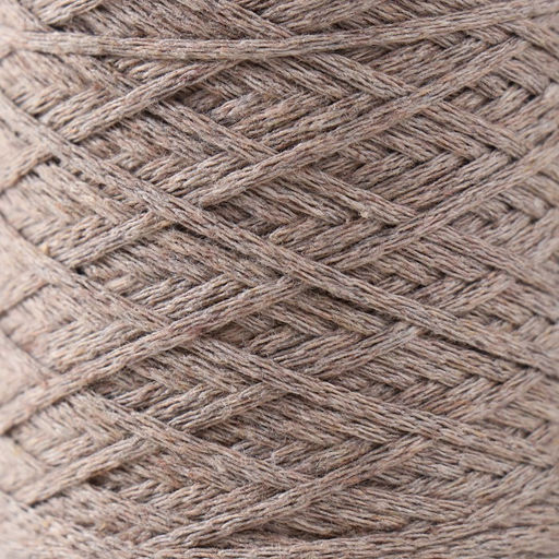 Шнур для вязания без сердечника 70% хлопок, 30% полиэстер 1мм 200м/6010гр (04-темно-бежев) - Softino фото 3