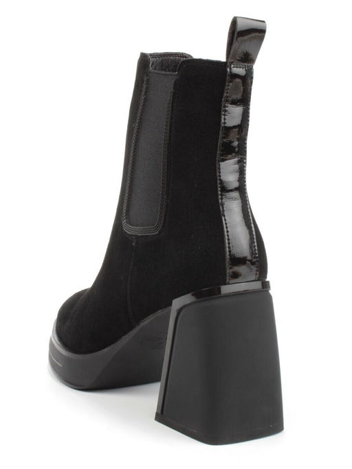 04-M3-835 BLACK Ботильоны зимние женские (натуральная замша, натуральный мех)
