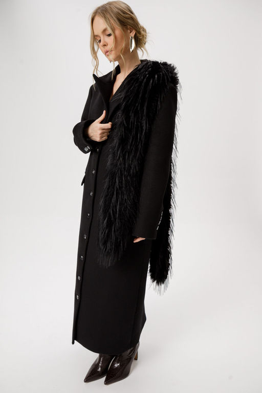 Пальто Pirs 6414-Р черный  фото 7