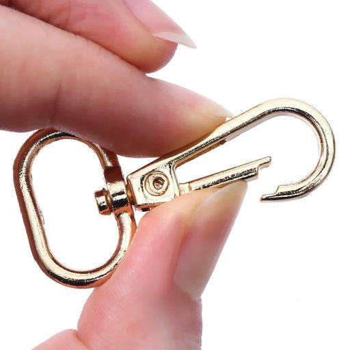 Карабин металлический, 46 25 мм / 20 3 мм, 5 шт, цвет золотой - Арт узор фото 3