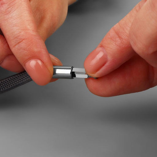 Цена за 4 шт. Наконечник для шнура цилиндр, d = 6 15 мм, 4 шт, цвет чёрный никель - Арт узор фото 5