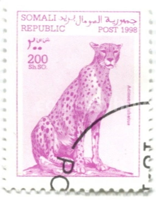 Марка Гепард 1998 год Сомали