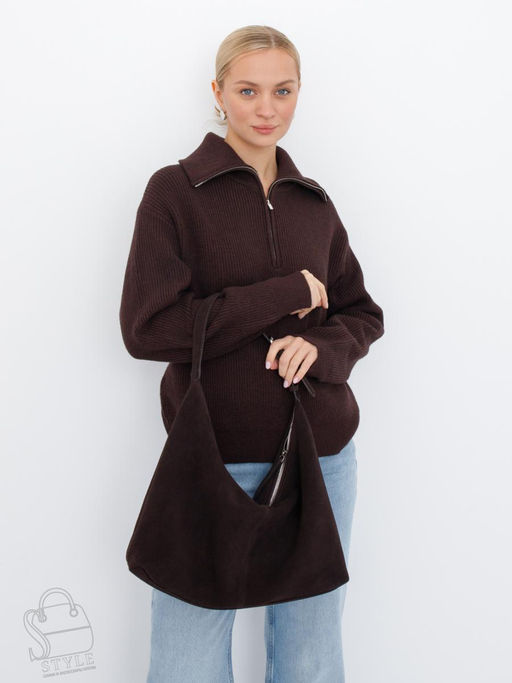 Сумка женская кожаная 3257PE d.coffee Polina&Eiterou