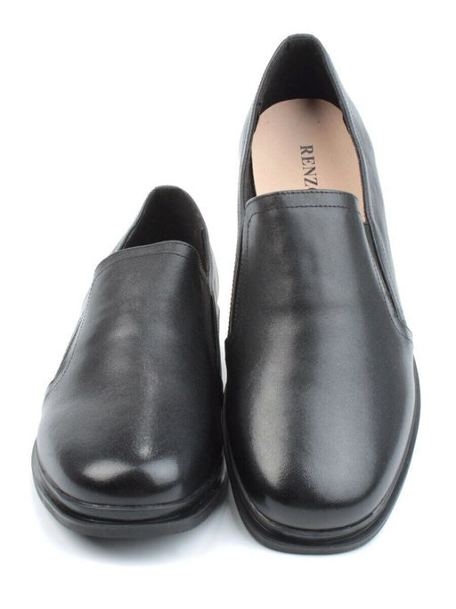 03-DCO100-1P BLACK Лоферы женские (натуральная кожа)