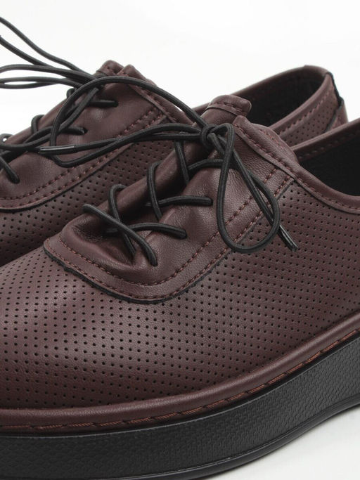 03-YE287-10 VINOUS Полуботинки летние женские (натуральная кожа)