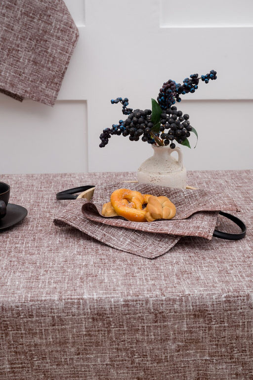 Скатерть двухсторонняя Фактура на льне