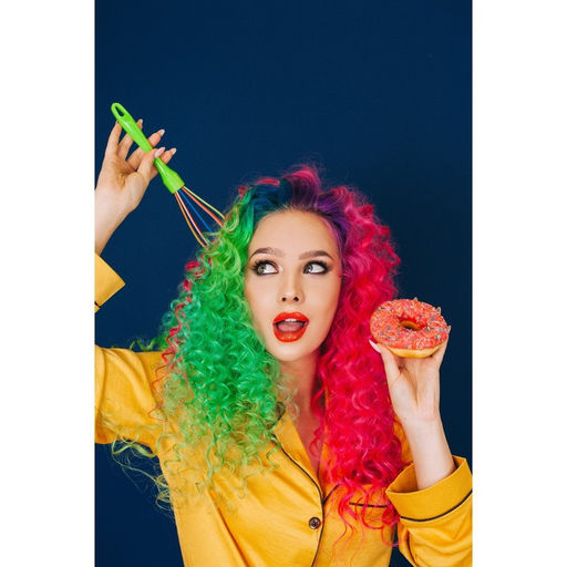 Венчик для взбивания Доляна Профи, 25 см, голубой  фото 7