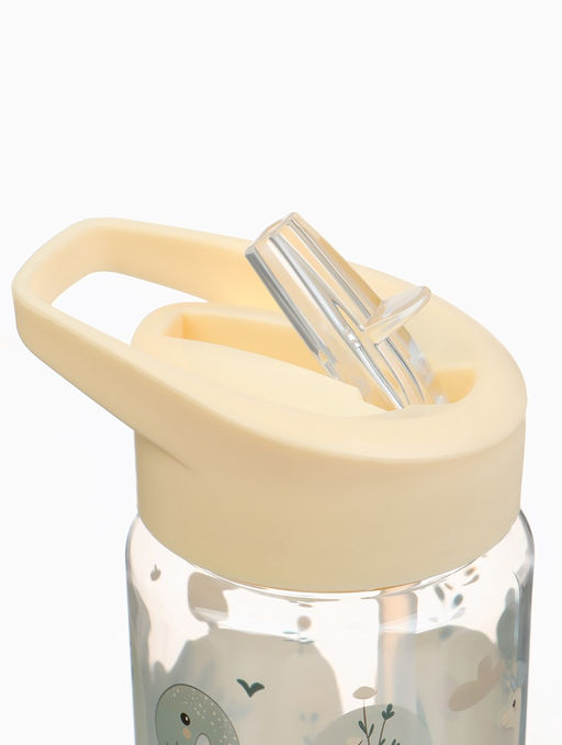Поильник детский с трубочкой «Дино», 350мл., цвет бежевый Крошка Я