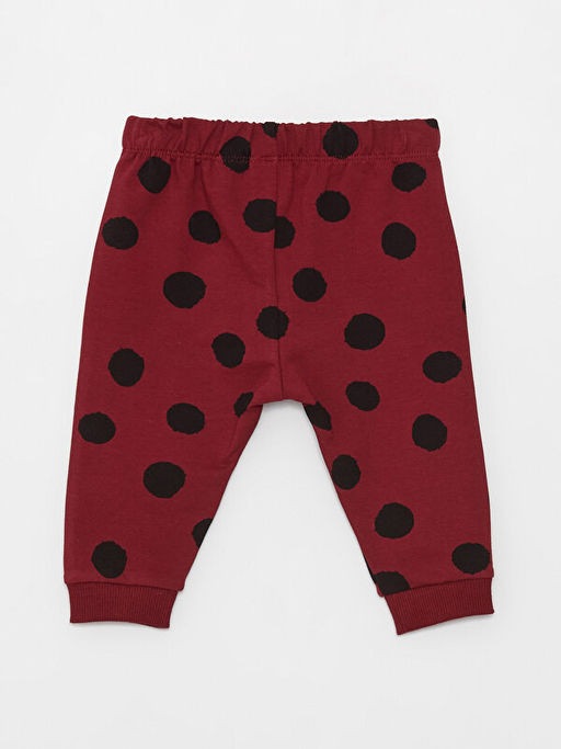 Bisiklet Yaka Uzun Kollu Minnie Mouse Bask?l? K?z Bebek 2li Tak?m - Waikiki фото 3
