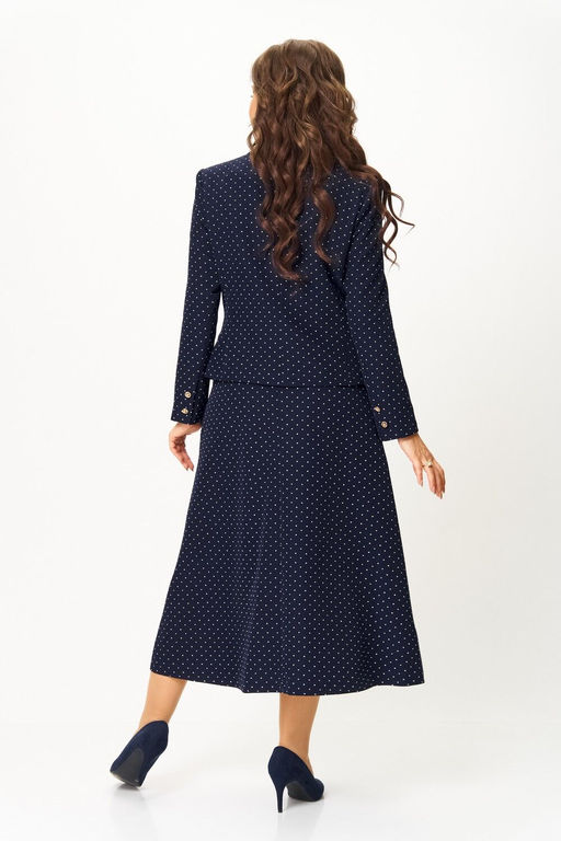Костюм Svetlana Style 2174 синий+горох