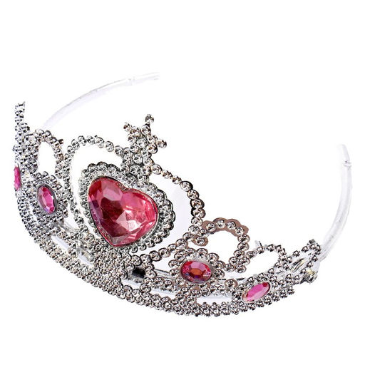 Цена за 2 шт. Корона на голову для девочки «Сердце», МИКС