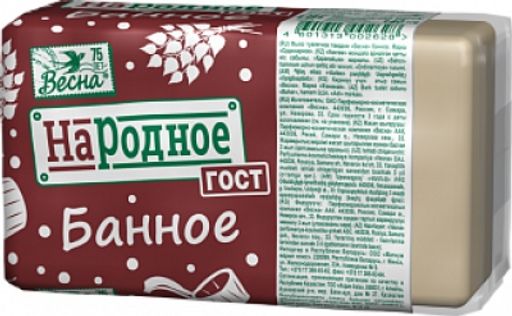 ВЕСНА мыло б/об 140гр Банное