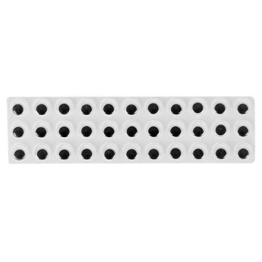 Цена за 2 шт. Глазки на клеевой основе, набор 33 шт., размер 1 шт. — 1 см