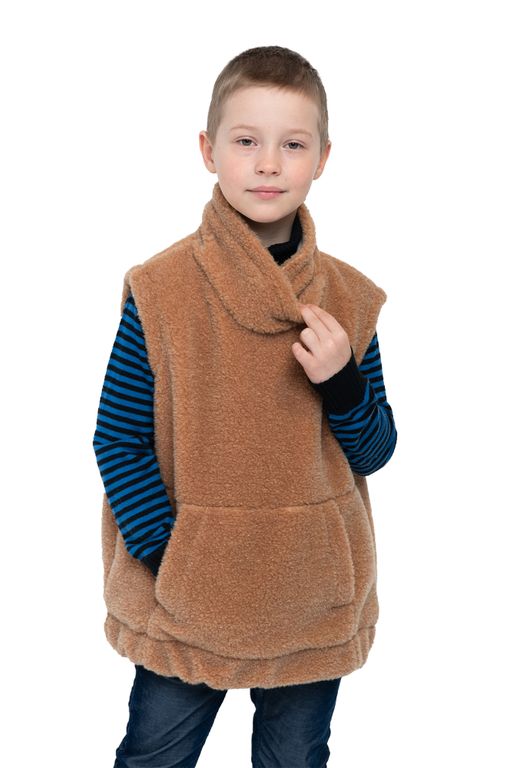 Жилет детский FUR цвет Ваниль УНИСЕКС - Woollamb фото 28