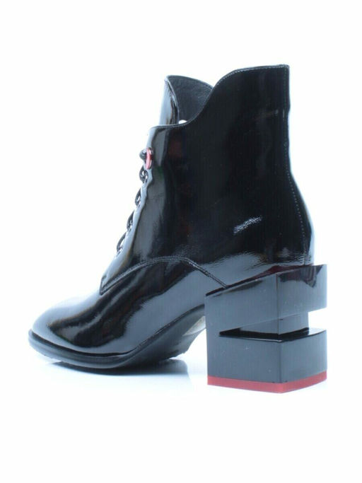 01-C1C3694-21B100M BLACK Ботинки демисезонные женские (натуральная кожа, байка) - Фабричный китай фото 24