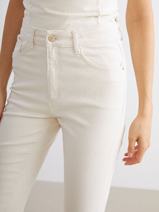 Crop Flare Kad?n Jean Pantolon