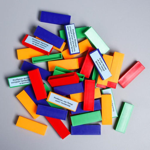 Настольная игра Падающая башня. Веселые фанты, ФИКСИКИ  фото 3