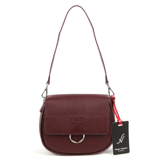 Женская кожаная сумка Sergio Valentini SV-SZ721 Бордо