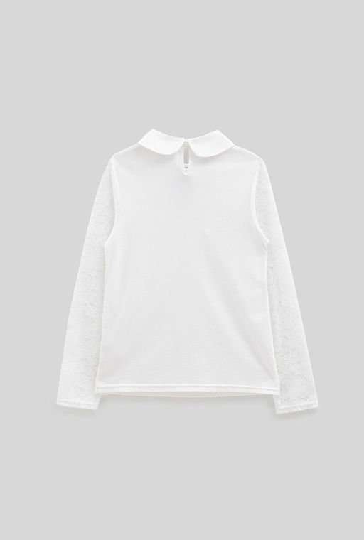 ACOOLA / Блузка детская для девочек Arife белоснежный  фото 4