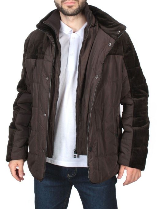J8200 DK COFFEE Куртка мужская зимняя NEW B BEK (150 гр. холлофайбер) - Fashion фото 7