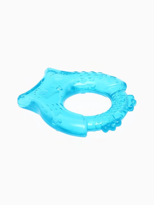 Прорезыватель охлаждающий с водой Крошка Я «Совушка», голубой