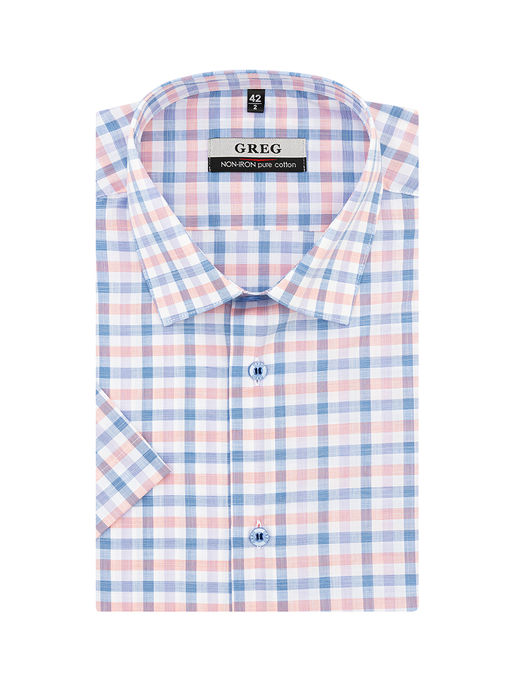 Сорочка мужская короткий рукав GREG 245/201/6122/Z  фото 2