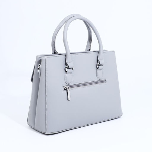 Сумка-тоут на молнии, наружный карман, цвет светло-серый - Simaland фото 2