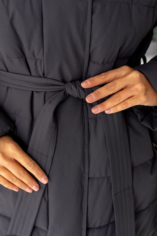 Полупальто J22D073CW темно-серый