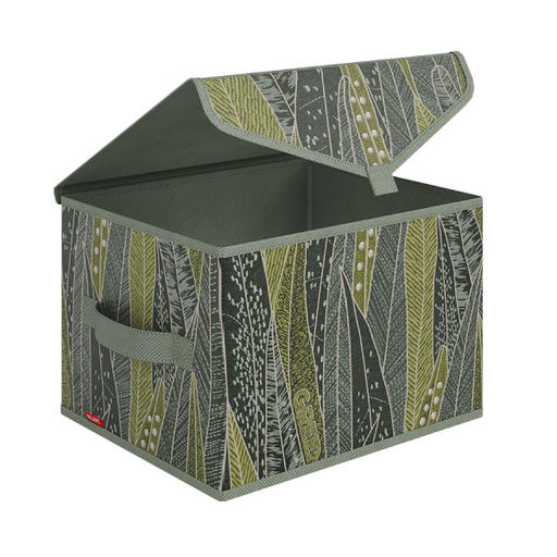 VAL GR-BOX-TS Короб стеллажный с крышкой, малый, 30*25*20 см, GREEN, шт