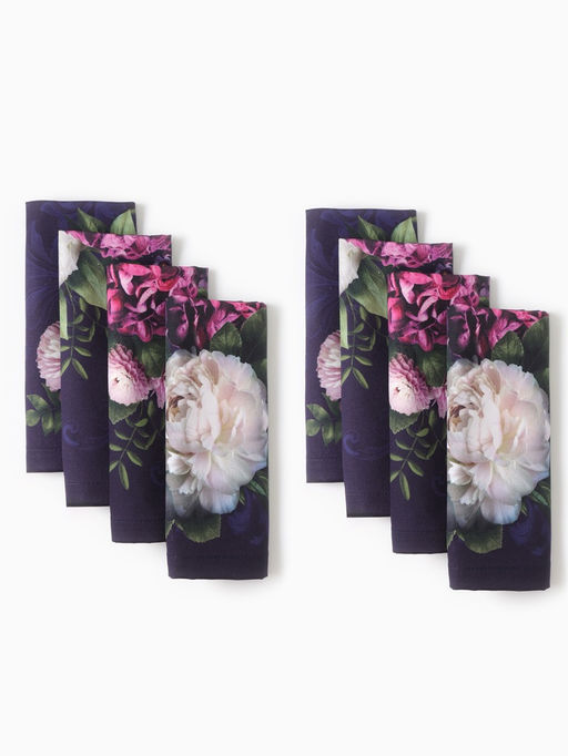 Набор кухонный «Этель. Цветочный этюд»: скатерть 180×150 см, салфетки 40×40 см-8 шт., 100% хлопок