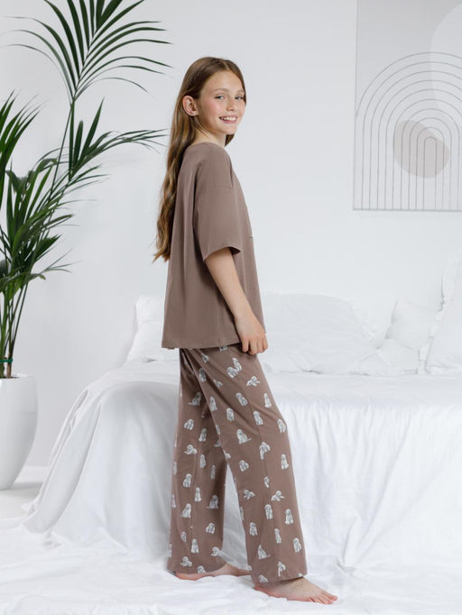 Пижама Crockid МП 1657 капучино хлопок  фото 8