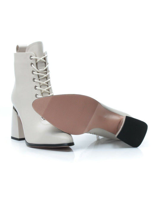 PCS125-2 BEIGE Ботинки демисезонные женские (натуральная кожа, байка) - Фабричный китай фото 16