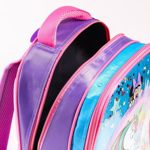 Рюкзак школьный для девочки, розовый, 39 см ? 30 см ? 14 см, Минни Маус и единорог - Disney фото 3