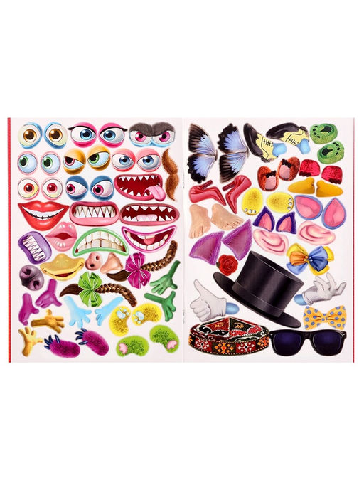 Книга с наклейками, сделай своего чудика «Маня Ми»