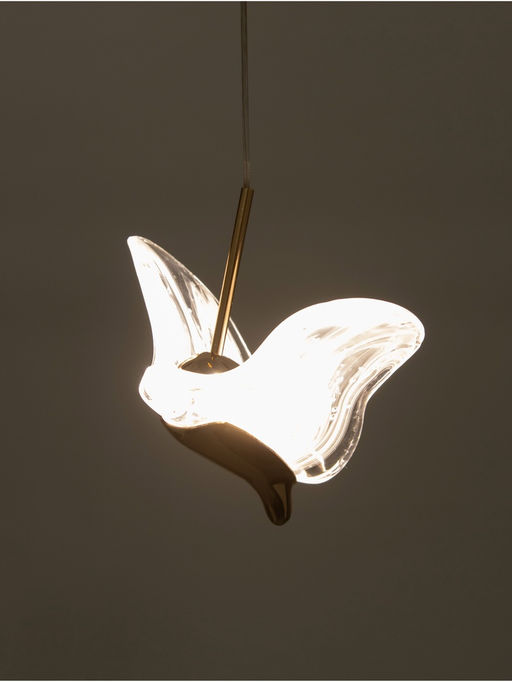 Светильник «Птичка» LED 5 Вт 3000К золото 15×13×12.5-162.5 см