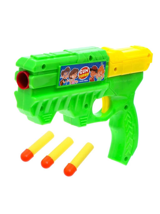 Пистолет Бластер, стреляет мягкими пулями, цвета МИКС - Simaland фото 9