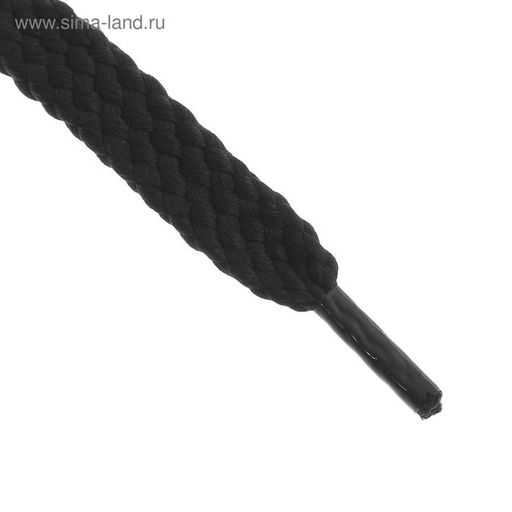 Цена за 25 шт. Шнурки для обуви, плоские, 8 мм, 120 см, фасовка 25 шт, цвет чёрный - Simaland фото 3