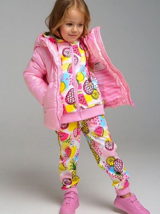 12222851 Куртка с полиуретановым покрытием для девочек