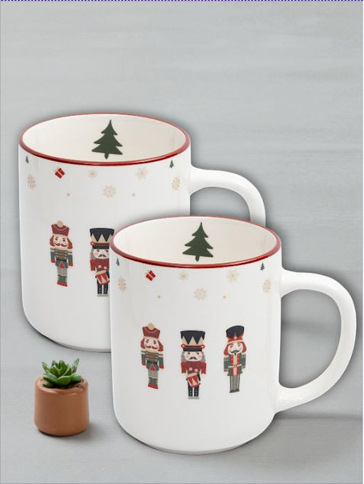 Кружка, 370 мл, 2 шт, фарфор P, белая, Щелкунчики, Nutcracker - Anna lafarg фото 10