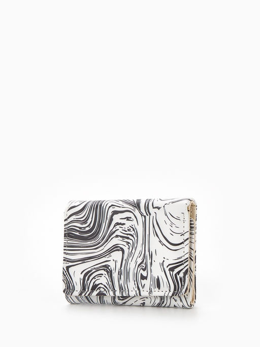 Кошелёк женский на кнопке, 10?1.5?8 см, с принтом, розовый