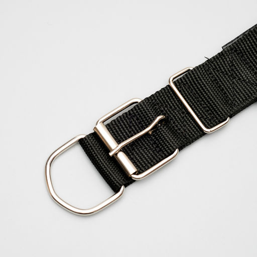 Ошейник Комфорт комбинированный, 70 х 4 см, ОШ 51-61 см, чёрный - Пижон фото 3