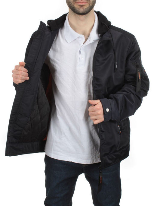 8798 DK. BLUE Куртка мужская демисезонная (100 гр. синтепон) - Fashion фото 8