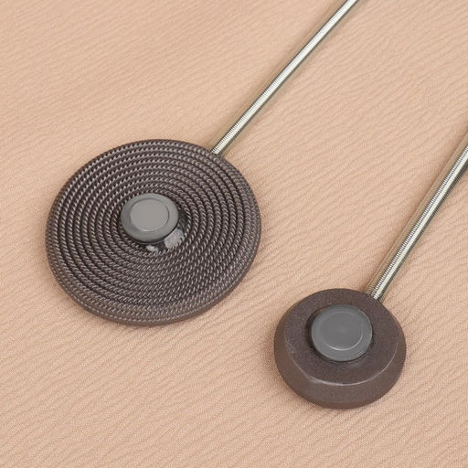 Подхват для штор Вязаный круг, на пружине, d = 6/3,5 см, 23,5 см, цвет тёмно-серый - Арт узор фото 3