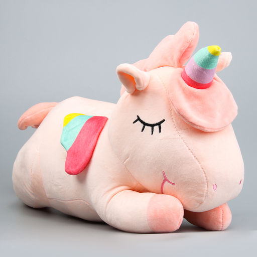 Мягкая игрушка Единорог с пледом, 50 см, цвет розовый - Simaland фото 5