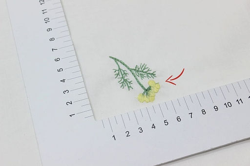 Перкаль Премиум с вышивкой Полевые цветочки цв.белый, СОРТ2, ш.1.54м, хл-100%, 115гр/м.кв - Купава фото 7