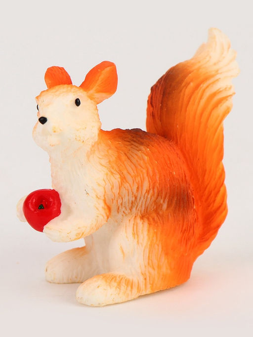 Миниатюра кукольная «Белочка с яблоком», набор 2 шт., размер 1 шт. — 5×4 см